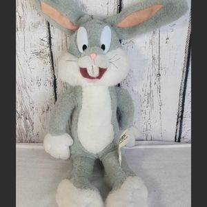 Vintage 1995 Looney Tunes Bugs Bunny Plush Doll 14in Six Flags Exclusive